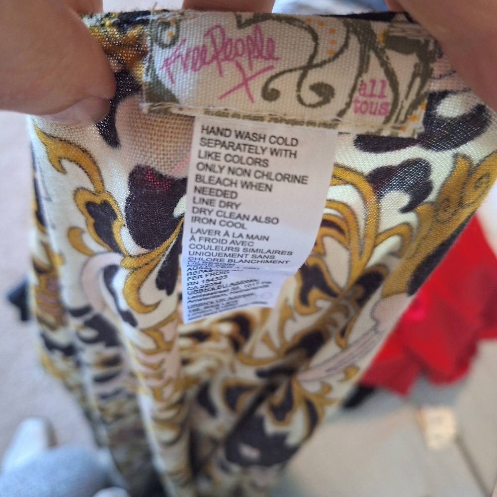 Free People Multicolor Floral Tunic/ Duster - Picture 6 of 8